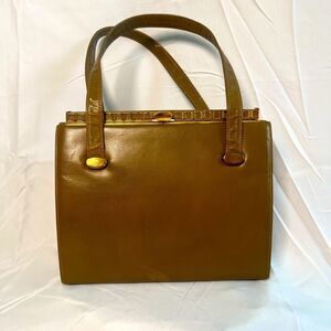 Vintage Triangle Brown Handbag
